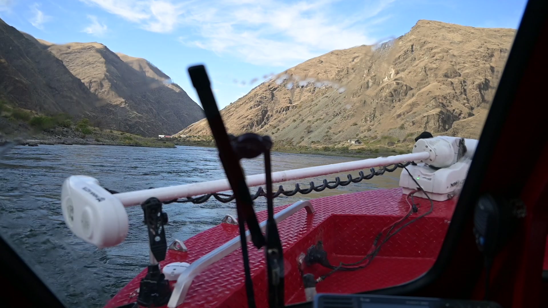 Jet Boating up Hell's Canyon on the Snake RIver.